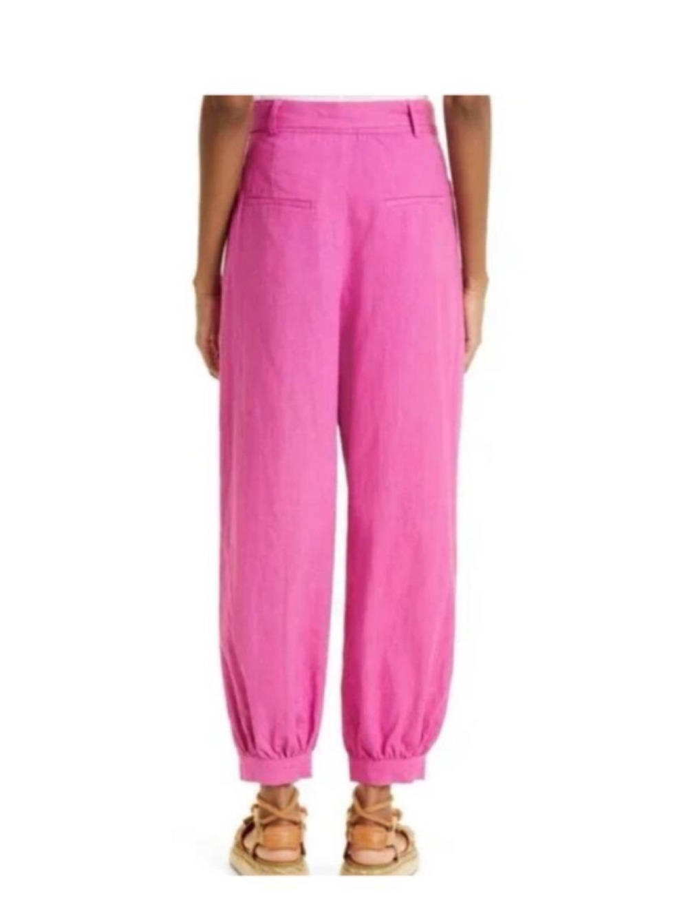 Farm Rio Pink Linen Pants - Picture 3 of 7